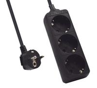 Ewent EW3959 regleta 3 tomas negra