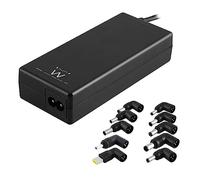 Ewent EW3965 - Cargador Universal Portátil - Selección Automática de Voltaje - 10 Enchufes - Para casi Cualquier Portátil o Netbook de hasta 90 W - Protección contra Sobre corriente