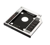 Ewent EW7003 funda para disco duro externo Acrilonitrilo butadieno estireno (ABS), Aluminio Negro, Blanco