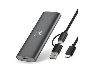 Ewent EW7061 caja para disco duro externo Caja externa para unidad de estado sólido (SSD) Gris Oscuro