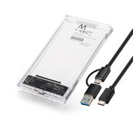 Ewent - EW7064 caja para disco duro externo Caja externa para unidad de estado sólido (SSD) Transparente 2.5""