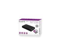 Caja de disco USB HDD / SSD externo de 25 (negra) - EWENT