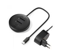 Ewent EW7078 base de conexión para disco duro USB 3.2 Gen 1 (3.1 Gen 1) Type-C Negro