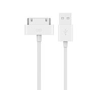 Ewent EW9903 - Cable USB 2.0 a Apple 30 pin (OD 3.5, 1 m) blanco