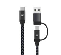 Ewent EW9918 cable USB 1 m USB 3.2 Gen 1 (3.1 Gen 1) USB C Negro