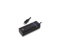 Ewent - Hub USB 4 Puertos Ewent EW1137 USB 3.1 Negro