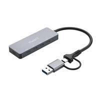 Ewent Hub USB-C 3.2 Gen2 4 en 1 10Gbps, Adaptador Multipuerto con 4 Puertos USB-C, Entrada de Alimentación USB-C 5V, Compatible con Laptop Tablet MacBook y Smartphone, Windows, Mac y Linux
