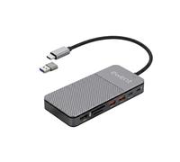 Ewent Hub USB-C 8 en 1 con Carcasa para SSD M.2 NVMe, HDMI 4K 60 Hz, USB 3.2 Gen 2 10 Gbps, Lectores SD y TF, USB-C Power Delivery 100 W