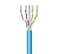 Ewent IM1221 30m Bobina Cable de Red Ethernet CAT.6|LSZH|U-UTP|AWG23/1|CU Cobre sólido puro|CPR ca|10GBit Ethernet|500 MHz| ideal para PC, Router, Modem, Switch, TV, PS5, Xbox, AZUL 30 Metros