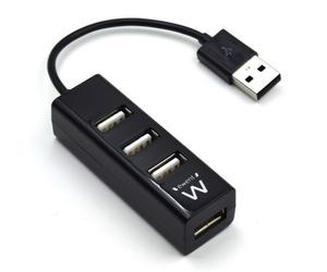 Ewent Mini-Hub 4 Puertos USB 2.0