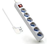 Ewent - Multitoma - Regleta eléctrica, EW3922-5M 2500W, 250V