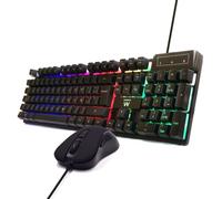 Ewent - PL3201 teclado Ratón incluido Juego USB QWERTY Español Negro