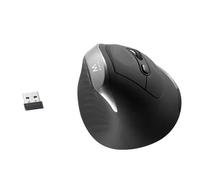 Ewent Ratón ergonómico inalámbrico EW3229 2400 DPI Gris