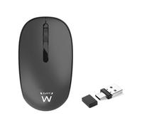 Ratón Ewent inalámbrico 1000 DPI clic silencioso USB-A/USB-C ahorro energía