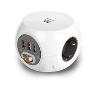 Regleta Cubica Ewent Ew3939 3 Tomas Shucko/ 3 Puertos Usb/ 1.5M