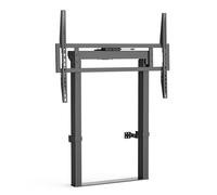 Ewent Soporte de Pared con Conexión al Suelo para TV, Monitores y Pizarras Multimedia de 55" a 100", con Capacidad de hasta 120 kg, VESA 200X200/800x600, Ajustable en Altura, para Escuelas/Oficinas