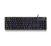 Ewent Teclado Gaming Mecánico Switch Azul Outemu RGB, 100% Antighosting, Layout US, Negro