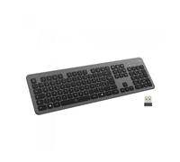 Teclado Ewent EW3296 Inalámbrico Bluetooth Completo Retroiluminado Bajo Perfil Negro/Gris