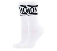 EWERS Calcetines deportivos 'MOM' negro / blanco 39-41 negro / blanco