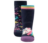 EWERS Calcetines 'Einhorn' azul / azul noche / coral / naranja oscuro 23-26 azul / azul noche / coral / naranja oscuro