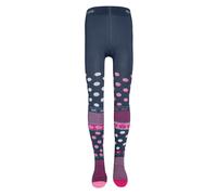 EWERS Leotardos 'Flipside Blumen' navy / altrosa / rosa claro 110-116 navy / altrosa / rosa claro