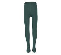 EWERS Medias para bebé y niños para niña, estructura acanalada, fabricadas en Europa, medias de algodón lisas, básicas, verde jade, 110-116
