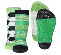 Ewers SoftStep, Calcetines Motivo Fútbol, Suela Goma Antideslizante, 2 Pares, Niños, Talla 27-28