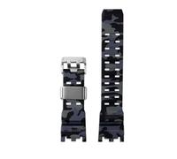 ewgrkba Accesorios de reloj compatibles con Casio G-SHOCK GWG-2000 GWG-2040 Mudmaster correa de repuesto pulsera deportiva de resina for hombre(Camou black silver)