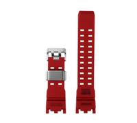 ewgrkba Accesorios de reloj compatibles con Casio G-SHOCK GWG-2000 GWG-2040 Mudmaster correa de repuesto pulsera deportiva de resina for hombre(Red silver pin)