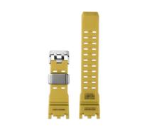 ewgrkba Accesorios de reloj compatibles con Casio G-SHOCK GWG-2000 GWG-2040 Mudmaster correa de repuesto pulsera deportiva de resina for hombre(Beige silver pin)