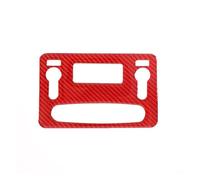ewgrkba Compatible con 2003-2007 Hummer H2 Fibra de Carbono Suave Panel de Interruptor de Aire Acondicionado Trasero de Coche Etiqueta Engomada Accesorios de protección Interior del Coche(Red)