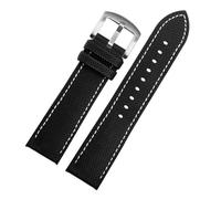 ewgrkba Compatible con Casio PROTREK Mountain Climbing PRW-60/PRW-70/Y50Y/30 Correa de nailon de 23mm con parte inferior de goma for reloj, pulsera for hombre(A6-silver bucke)