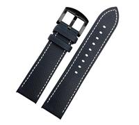 ewgrkba Compatible con Casio PROTREK Mountain Climbing PRW-60/PRW-70/Y50Y/30 Correa de nailon de 23mm con parte inferior de goma for reloj, pulsera for hombre(A5-black bucke)