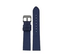 ewgrkba Compatible con Tissot Hamilton Citizen Breitling IWC correa de reloj de cuero de nailon for hombre correa de reloj de lona pulsera de 21 20mm 22mm(A-blue-Black,19mm)