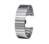 ewgrkba Correa de 20 mm y 22 mm compatible con Hamilton Khaki Aviation Field, correa de acero inoxidable y metal for reloj de hombre, pulsera con hebilla plegable, correa de malla.(SX silver,20mm)