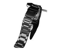 ewgrkba Correa de 20 mm y 22 mm compatible con Hamilton Khaki Aviation Field, correa de acero inoxidable y metal for reloj de hombre, pulsera con hebilla plegable, correa de malla.(3107 Black,22mm)