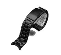 ewgrkba Correa de acero inoxidable de 18 mm, 20 mm, 22 mm y 24 mm compatible con Casio EDIFICE EFV-540, EFV-500, BEM501, EFS-S510, EFB-650 y ECB900.(Style B-black,22mm)