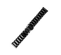ewgrkba Correa de cerámica brillante de alta calidad, color negro, 22mm, compatible con reloj Armani AR1507 AR1509/70002 AX7105(AR-1509 watch band)