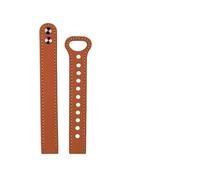 ewgrkba Correa de cuero compatible con reloj Lily 2 for niñas de 14 mm, estilo Instagram, con hebilla de bucle de moda, cadena de reloj de piel de vaca.(Brown)