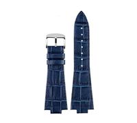 ewgrkba Correa de reloj de cuero de vaca de 26 * 12mm Compatible con Tissot PRX Series 40MM T137.407/T137.410 reemplazo de moda informal for hombres + herramientas(Blue pin)