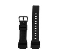 ewgrkba Correa de reloj de goma de 18 mm y 20 mm compatible con Casio MCW-200H/AE1500WH, correa de reloj con junta convexa, accesorios deportivos.(Black-Black,MCW-200H-20mm)