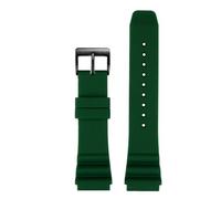 ewgrkba Correa de silicona de 22 mm compatible con CASIO MDV-106 MDV-107 MTP-VD01D Efr-303l Correa de reloj deportiva de buceo compatible con SKX007 SRP777J1(Green black buckle)