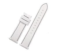 ewgrkba Correas de reloj de cuero de nailon compatibles con la correa de reloj de lona SRPF19K1/SRPF20K1 de la marca No.5 Street Fighter CO, pulsera de 22mm(White-a-no clasp)