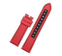 ewgrkba Correas de reloj de cuero de nailon compatibles con la correa de reloj de lona SRPF19K1/SRPF20K1 de la marca No.5 Street Fighter CO, pulsera de 22mm(Red-a-no clasp)