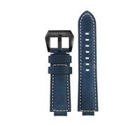 ewgrkba Farm Oak Modificado Compatible con Casio G-SHOCK GA-2100 GM2100 GM-110 GA110 DW5600 Series Correa de Reloj de Cuero de Vaca Esmerilada for Hombres(Blue black)