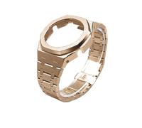 ewgrkba Kit de modificación compatible con Casio GA-2100, GMA-S2100, GM-2100, reloj de acero inoxidable for hombre, correa de repuesto de pulsera de metal.(Rose Set,GMA-S2100)