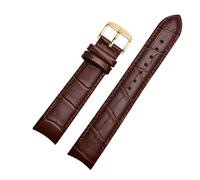 ewgrkba Pulsera de cuero genuino Correa de reloj con extremo curvado Compatible con Citizen BL9002-37 05A BT0001-12E 01A Correa de reloj 20 mm 21 mm 22 mm(Brown gold pin,22mm)