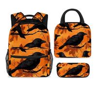 ewndhtse Juego de mochila escolar con bolsa de almuerzo, estuche para lápices, juego de 3 mochilas escolares, mochila de viaje, mochila casual para adolescentes, niñas, niños, primaria, junior, medio