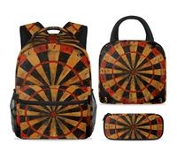 ewndhtse Juego de mochila escolar con bolsa de almuerzo, estuche para lápices, juego de 3 mochilas escolares, mochila de viaje, mochila casual para adolescentes, niñas, niños, primaria, junior, medio