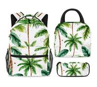 ewndhtse Juego de mochila escolar con bolsa de almuerzo, estuche para lápices, juego de 3 mochilas escolares, mochila de viaje, mochila casual para adolescentes, niñas, niños, primaria, junior, medio